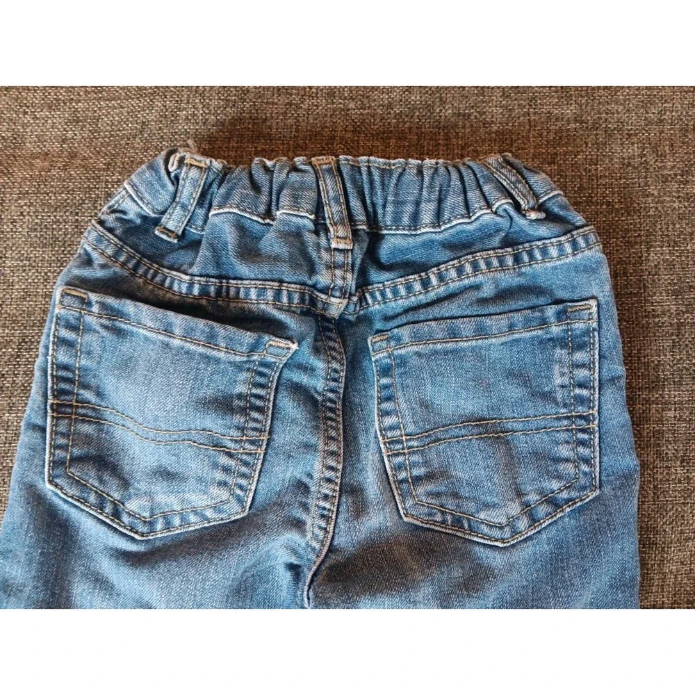 Children's Place 3T Blue jeans baby boot cut pockets Adjustable Waist